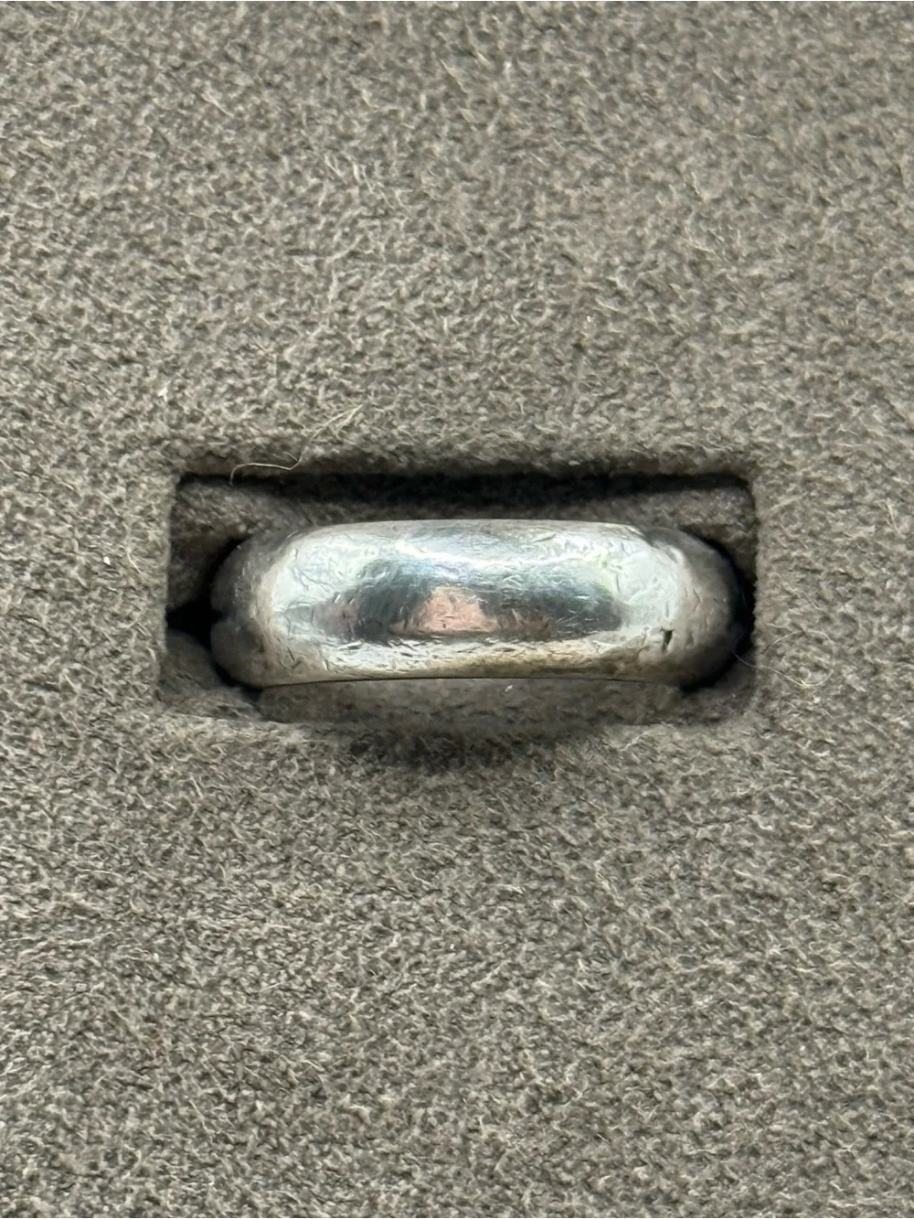 scooter Polished Silver-Tone Men's Dome ring